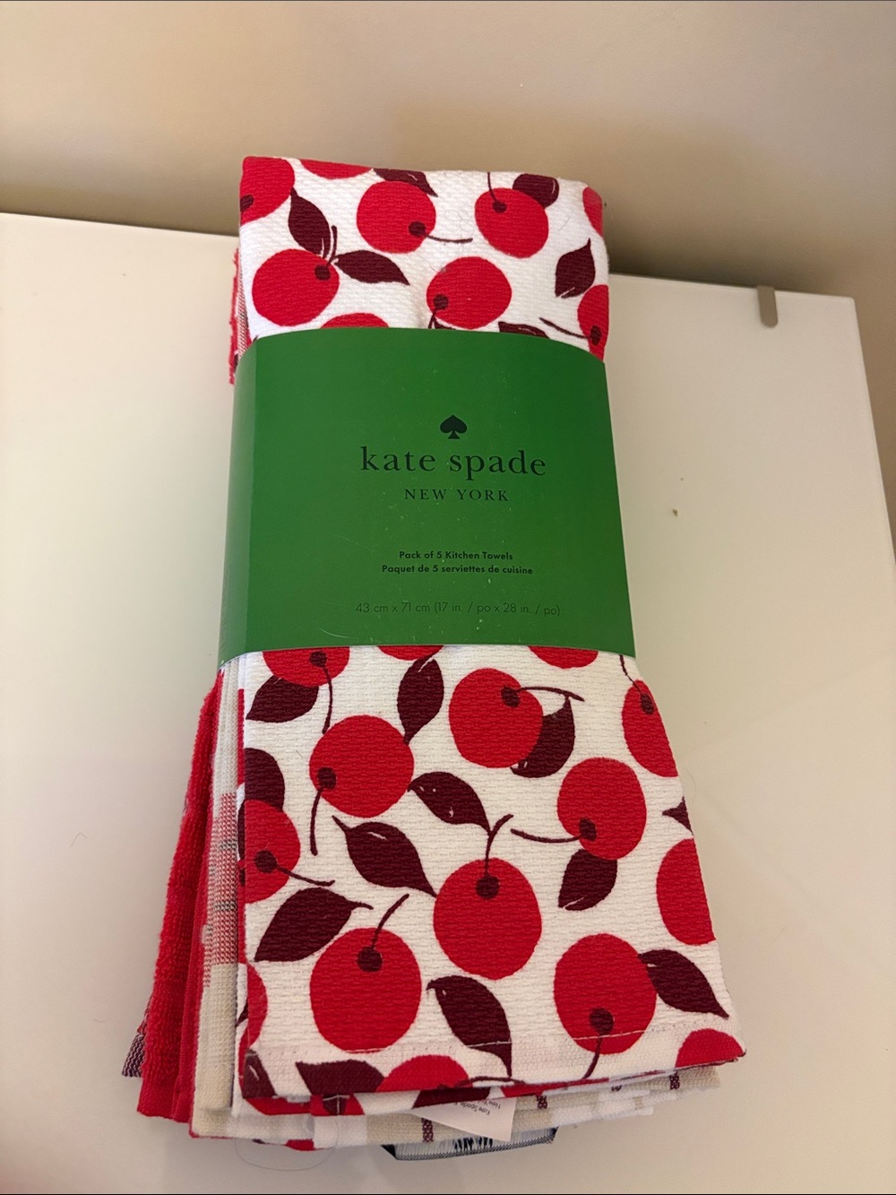 π kate spade five-pack of kitchen towels